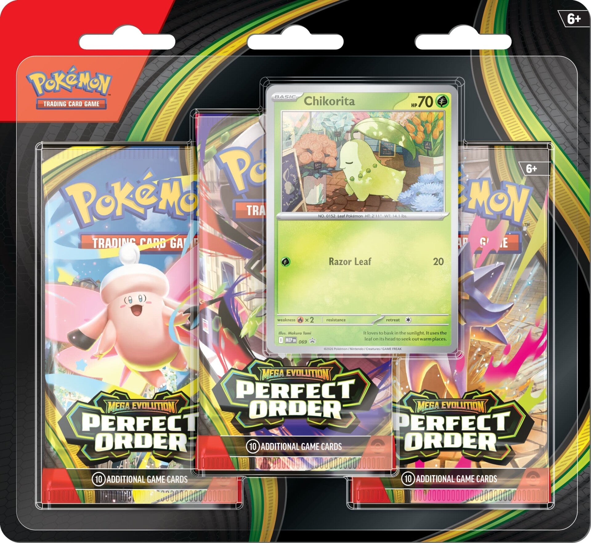 Perfect Order 3-Pack Blister Chikorita